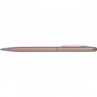 Logo trade promotional item photo of: Ball pen with touch function CATANIA